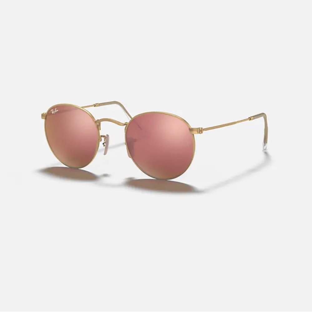 RAYBAN Round Metal Pink Gradient Lenses